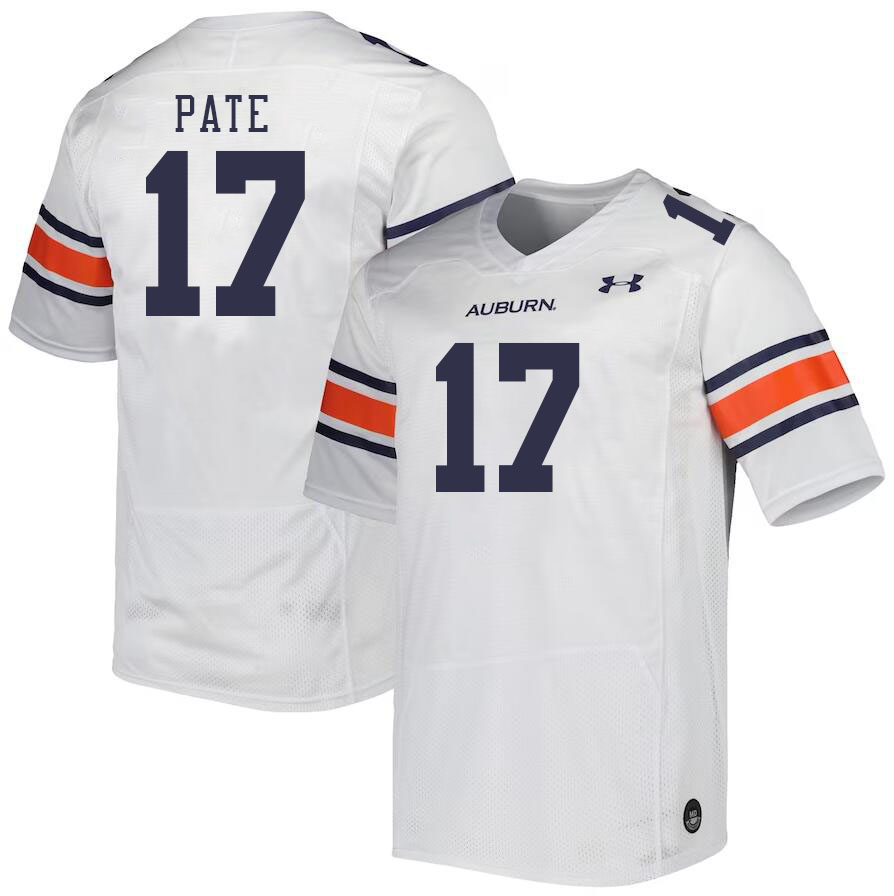 Men #17 Sawyer Pate Auburn Tigers College Football Jerseys Stitched Sale-White - Click Image to Close